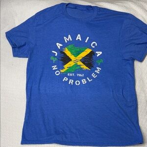 Blue Jamaica Graphic T-Shirt - Large